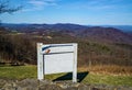 View of the Saddle from the Blue Ridge Parkway, Virginia, USA Royalty Free Stock Photo
