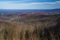 View of the Saddle from the Blue Ridge Parkway, Virginia, USA Royalty Free Stock Photo