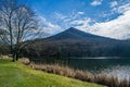 An Early Spring View of Sharp Top Mountain from Abbott Lake Royalty Free Stock Photo