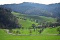 Beautiful landscape in early springtime in the Odenwald, Germany Royalty Free Stock Photo