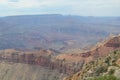 Summer in Grand Canyon: Escalante Butte, Unkar Creek, Colorado River and Unkar Delta Seen From Lipan Point Along Desert View Drive Royalty Free Stock Photo