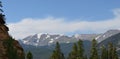 Summer in Rocky Mountain National Park: Fairchild Mtn, Hagues Peak and Mummy Mtn Seen from Many Parks Curve on Trail Ridge Road