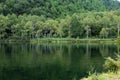 Shiga Highlands - Early morning view of Kido Pond in summer. Royalty Free Stock Photo