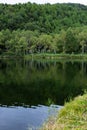 Shiga Highlands - Early morning view of Kido Pond in summer. Royalty Free Stock Photo