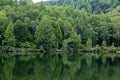 Shiga Highlands - Early morning view of Kido Pond in summer. Royalty Free Stock Photo