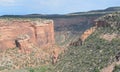 Early Summer in Colorado: Fallen Rock in Upper Ute Canyon Seen From Overlook Along Rim Rock Drive in Colorado National Monument