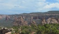 Early Summer in Colorado: Monument Canyon As Seen From Book Cliffs View Along Rim Rock Drive in Colorado National Monument