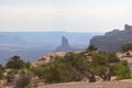 Early Summer in Utah: Candlestick Tower Seen from the Green River Overlook in Canyonlands National Park Island in the Sky District