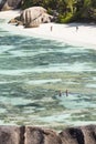 Early Tourists in La Digue, Seychelles