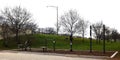 Fitness Station In Lincoln Park Royalty Free Stock Photo