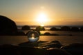 Early winter sunrise at Moeraki Boulder, New Zealand