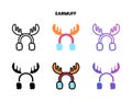 Earmuff icon with different style.