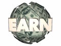 Earn Money Income Job Cash Ball Sphere