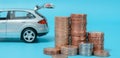 Easy auto loan, isolated Royalty Free Stock Photo