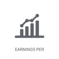 Earnings per share (EPS) icon. Trendy Earnings per share (EPS) l Royalty Free Stock Photo