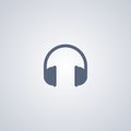 Earphone, headphones, vector best flat icon Royalty Free Stock Photo