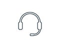 Earphone, Headset, Headphone Icon Design Template Elements