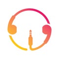 Earphone logo template