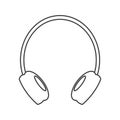 Earphones audio device icon