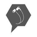 Earphones audio device icon