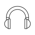 Earphones audio device icon