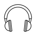 Earphones audio device icon