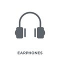 Earphones icon from Electronic devices collection.