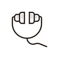 Earphones icon. Vector illustration decorative design Royalty Free Stock Photo