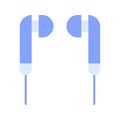 Earphones icon vector image.