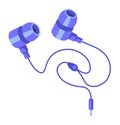 Small headphones with wire, phone accessories