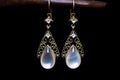 Sri Lankan Moonstone Earrings - Sri Lanka