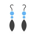 Earrings icon vector image.