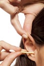 Ears hygiene Royalty Free Stock Photo