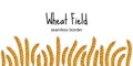 Ears of wheat or barley horizontal seamless border. Hand drawn vector illustration Royalty Free Stock Photo
