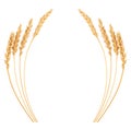 Ears of wheat. Frame Royalty Free Stock Photo