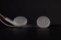 Earsphone speaker macro close up Royalty Free Stock Photo