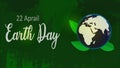 International Earthday 22 Aprail banner poster background illustration