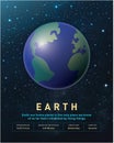 Earth Planet. Our home planet is the third planet from the Sun Royalty Free Stock Photo