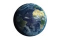 Earth against white background Royalty Free Stock Photo
