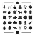 Earth, alcohol, weapons and other web icon in black style. drink, travel icons in set collection.