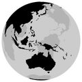 Earth Australia - Globe Royalty Free Stock Photo
