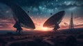 Earth-based observatory with twin radio telescopes reaching out to cosmos\'s infinite wonders