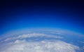 Earth - Blue sky and clouds - view from space Royalty Free Stock Photo