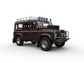 Earth brown four wheel drive vehicle