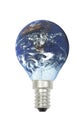 Earth bulb Royalty Free Stock Photo