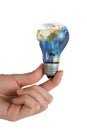 Earth-Bulb Royalty Free Stock Photo