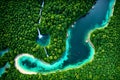 Earth Bursting with Verdant Flora: Overgrown Rainforests, Sprawling Grasslands, Dense Networks of Rivers