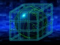 Earth in cage Royalty Free Stock Photo