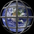 Earth in cage Royalty Free Stock Photo