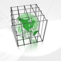 Earth in a cage Royalty Free Stock Photo